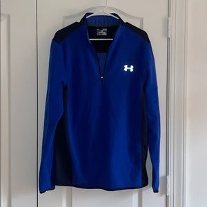 UnderArmour Cold Gear Loose Blue Quarter Zip